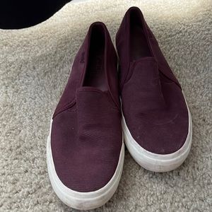 Purple Keds slip-ons, Size 8